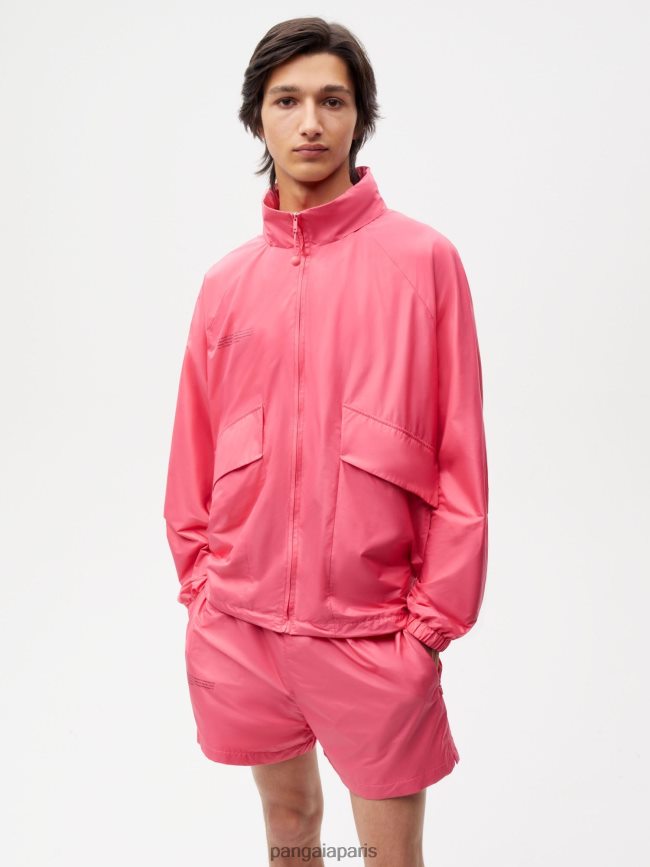 rose lotus Pangaia vêtements femmes DH84F0489 veste en nylon à dégradation améliorée