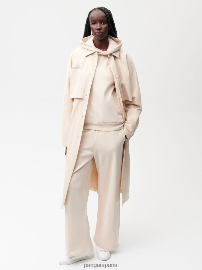 sable Pangaia vêtements femmes DH84F0464 trench en coton bio