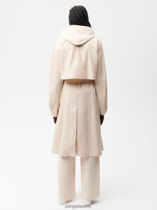 sable Pangaia vêtements femmes DH84F0464 trench en coton bio