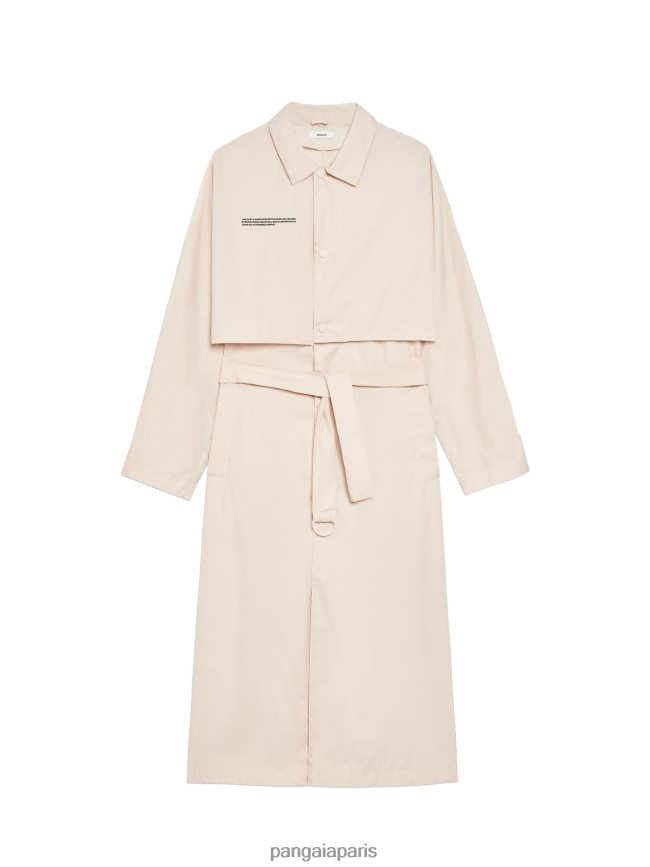 sable Pangaia vêtements femmes DH84F0477 trench en nylon recyclé