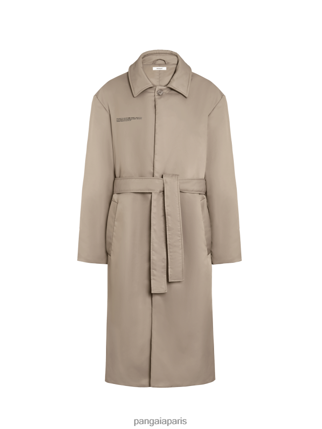 taupe Pangaia vêtements femmes DH84F0452 trench coat