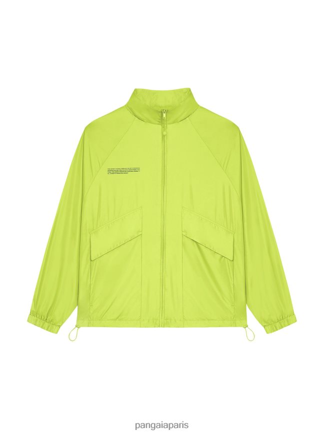 vert citron Pangaia vêtements femmes DH84F0482 veste en nylon à dégradation améliorée vert citron Pangaia vêtements femmes DH84F0482 veste en nylon à dégradation améliorée