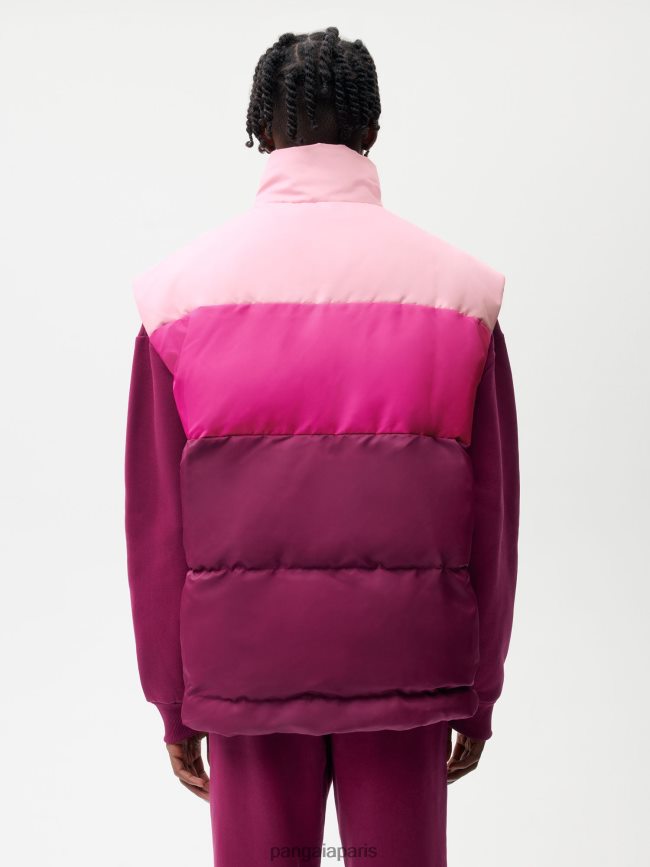 violet prune Pangaia vêtements femmes DH84F0443 gilet flwrdwn