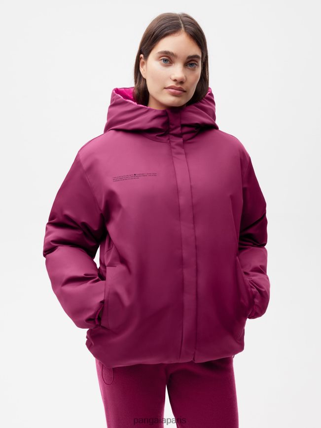 violet prune/rose digitale Pangaia vêtements femmes DH84F0446 veste réversible flwrdwn