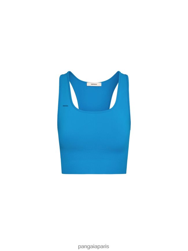 bleu céruléen Pangaia vêtements femmes DH84F0424 soutien-gorge de sport de mouvement