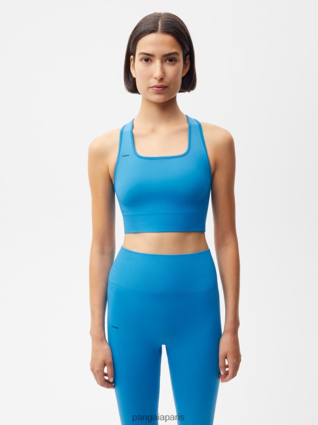 bleu céruléen Pangaia vêtements femmes DH84F0424 soutien-gorge de sport de mouvement
