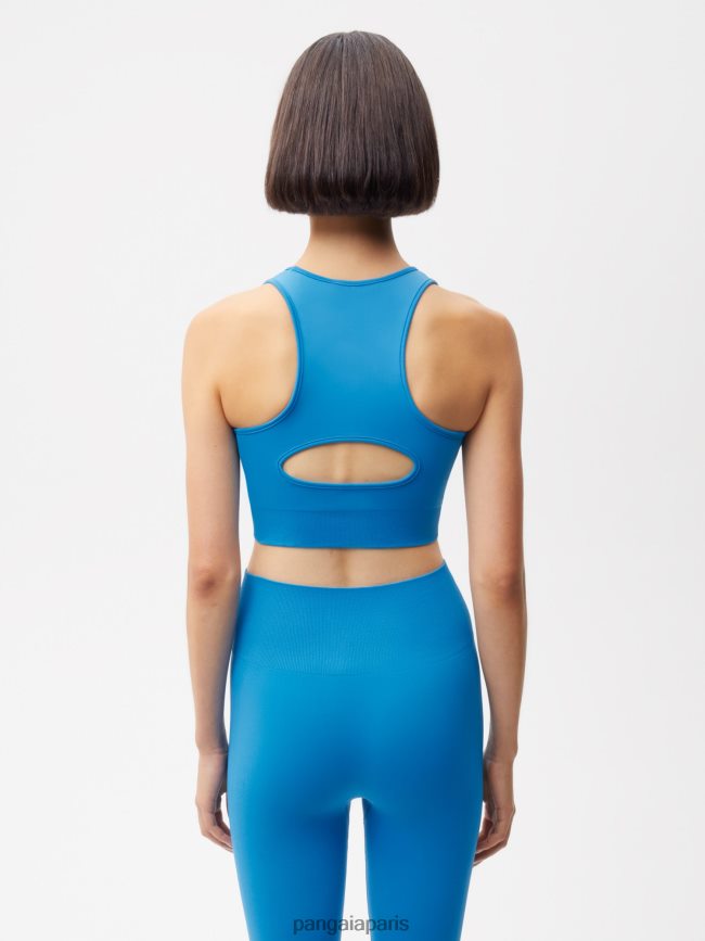 bleu céruléen Pangaia vêtements femmes DH84F0424 soutien-gorge de sport de mouvement