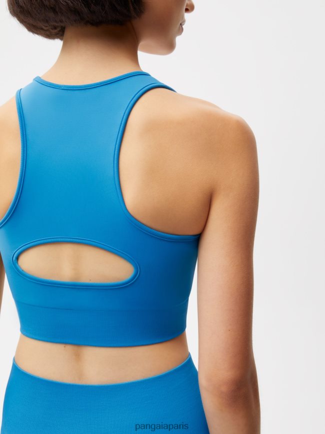 bleu céruléen Pangaia vêtements femmes DH84F0424 soutien-gorge de sport de mouvement