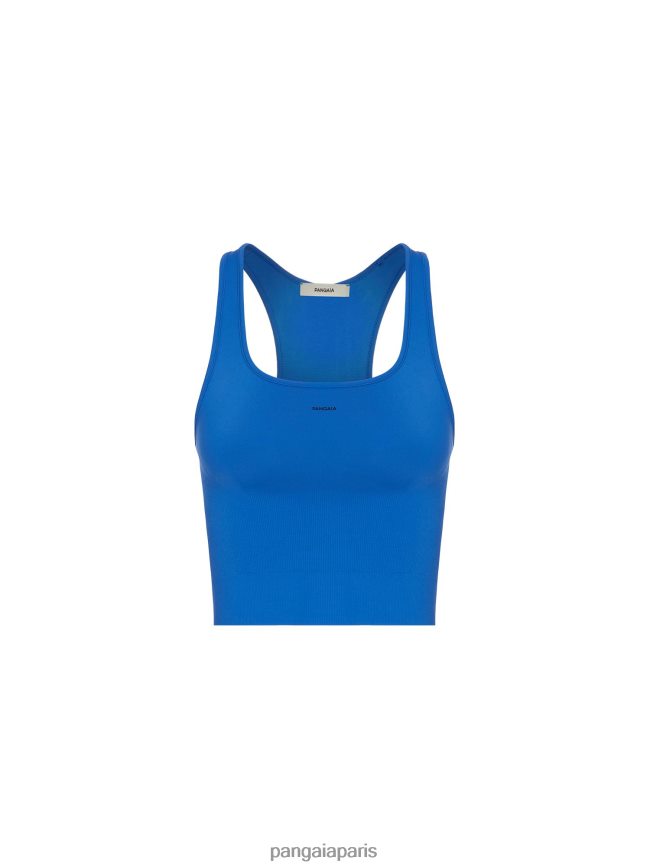 bleu cobalt Pangaia vêtements femmes DH84F0127 débardeur nervuré
