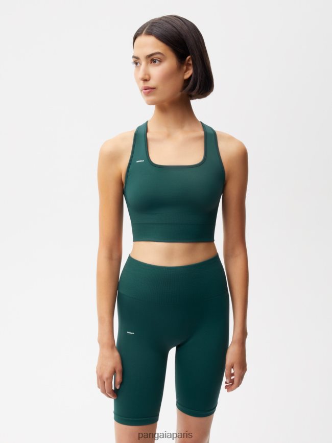 feuillage vert Pangaia vêtements femmes DH84F0413 soutien-gorge de sport de mouvement