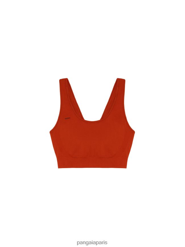 jaspe rouge Pangaia vêtements femmes DH84F0422 brassière de sport motion x