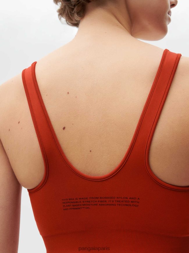 jaspe rouge Pangaia vêtements femmes DH84F0422 brassière de sport motion x