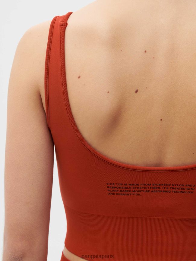 jaspe rouge Pangaia vêtements femmes DH84F0423 mouvement x débardeur