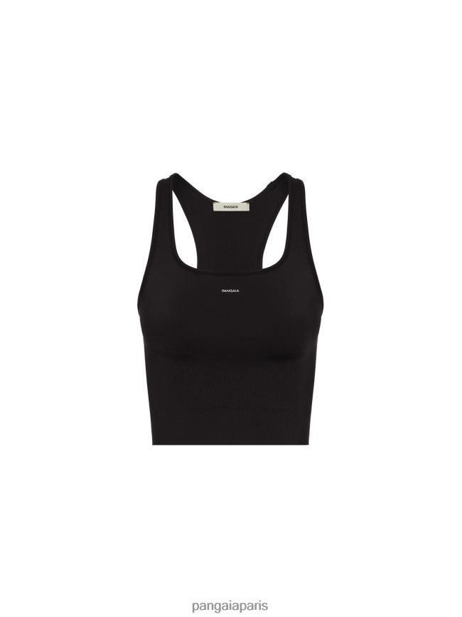 noir Pangaia vêtements femmes DH84F0128 débardeur nervuré