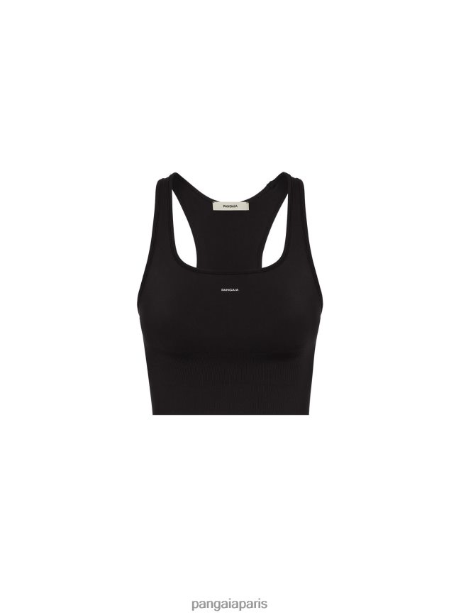 noir Pangaia vêtements femmes DH84F0411 soutien-gorge de sport de mouvement
