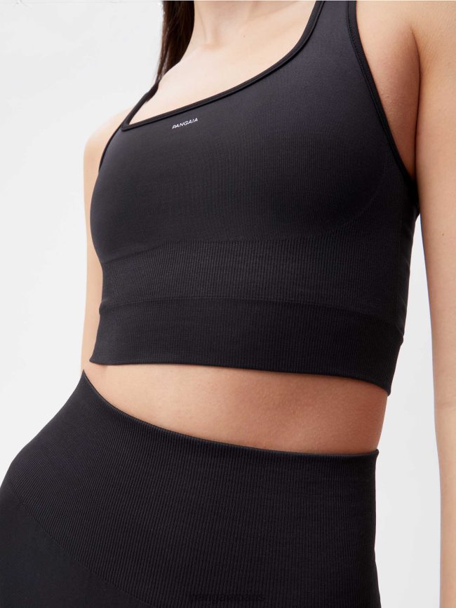 noir Pangaia vêtements femmes DH84F0411 soutien-gorge de sport de mouvement