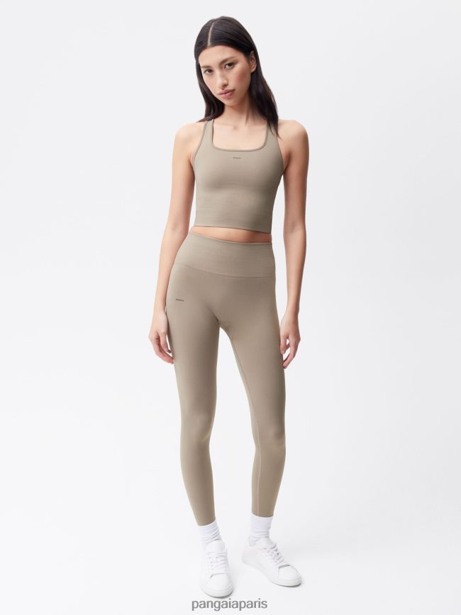 taupe Pangaia vêtements femmes DH84F0179 débardeur nervuré