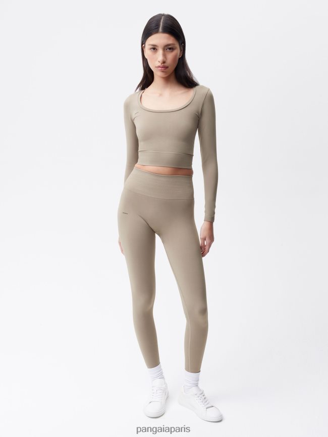 taupe Pangaia vêtements femmes DH84F0406 mouvement leggings