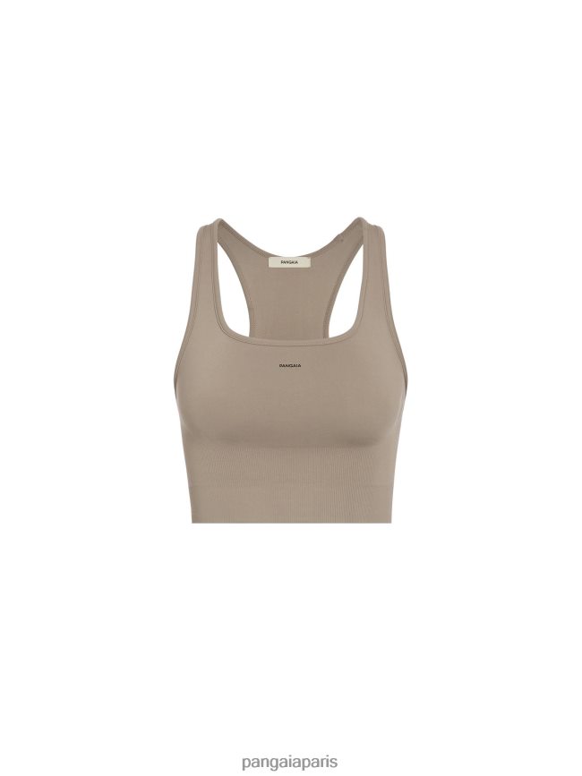 taupe Pangaia vêtements femmes DH84F0407 soutien-gorge de sport de mouvement