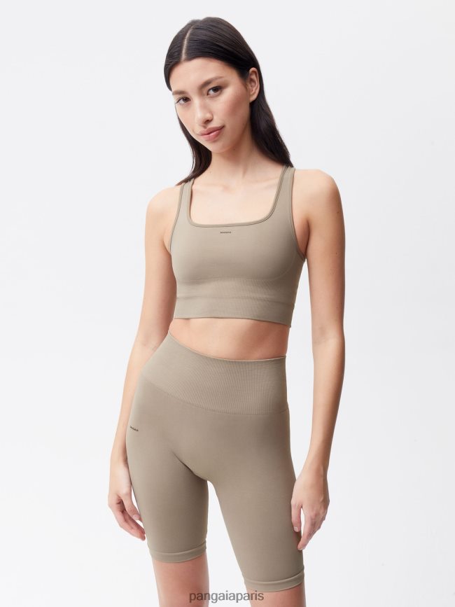 taupe Pangaia vêtements femmes DH84F0407 soutien-gorge de sport de mouvement