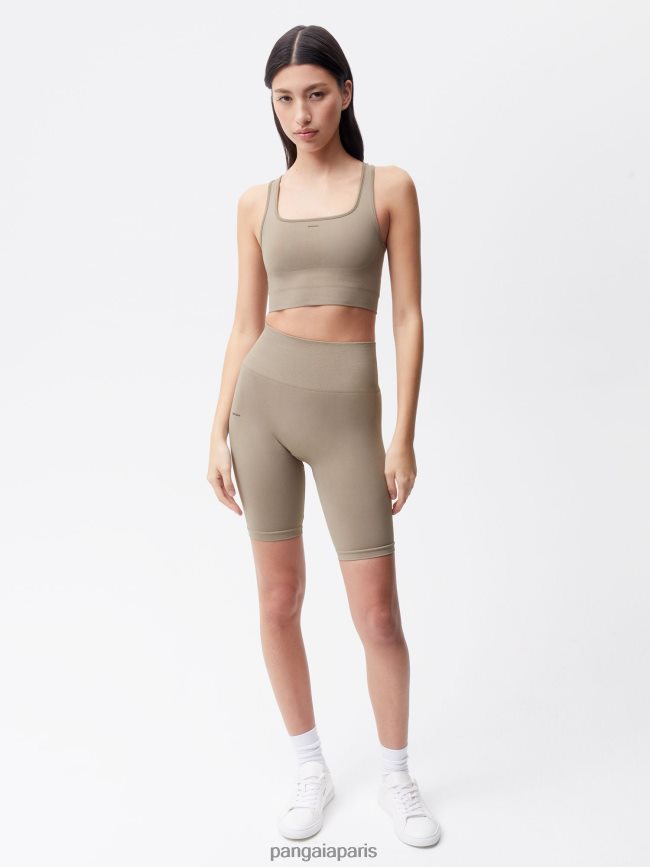 taupe Pangaia vêtements femmes DH84F0407 soutien-gorge de sport de mouvement