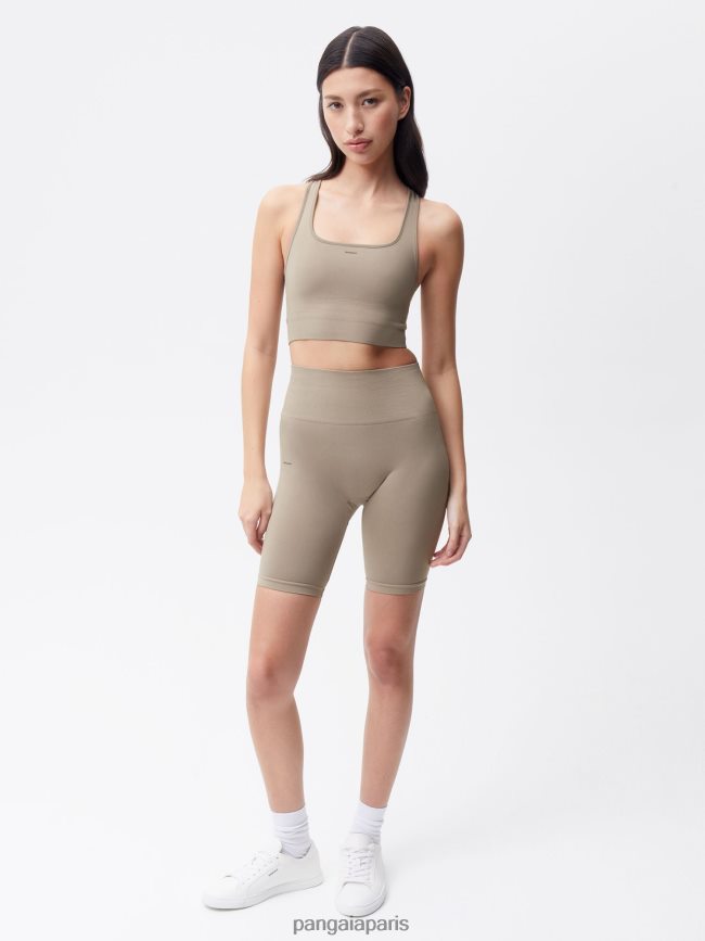 taupe Pangaia vêtements femmes DH84F0408 short de mouvement