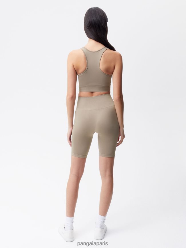 taupe Pangaia vêtements femmes DH84F0408 short de mouvement