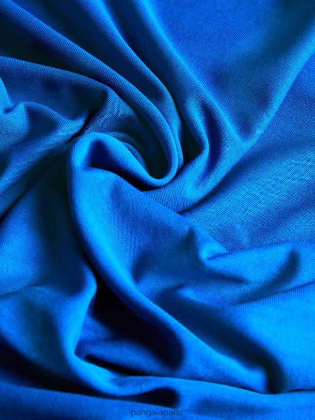 bleu cobalt Pangaia vêtements Hommes DH84F0520 t-shirt à manches longues pure c-fiber