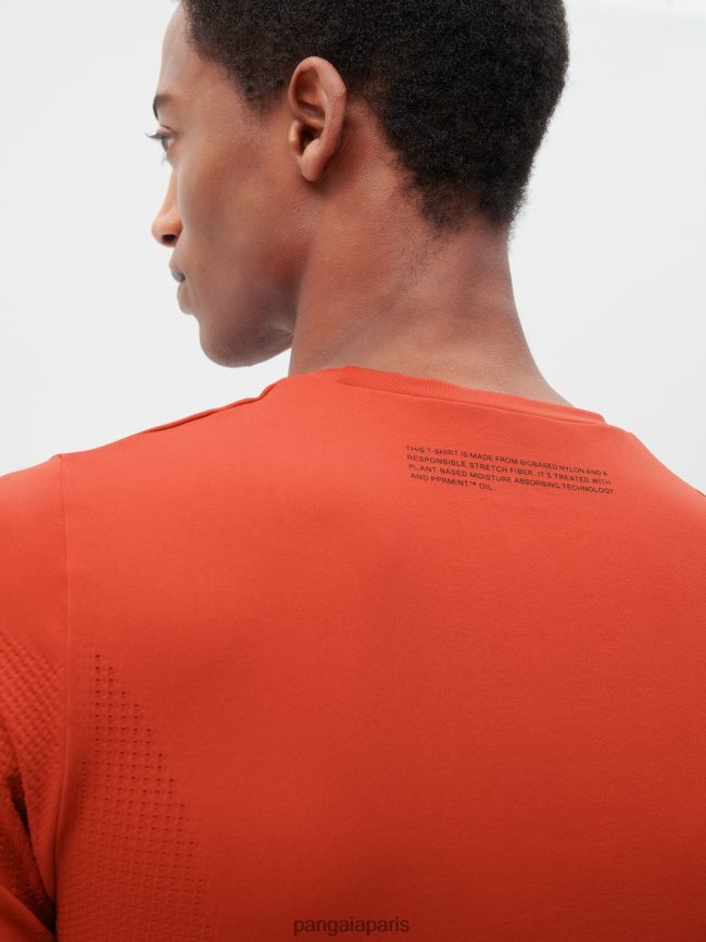 jaspe rouge Pangaia vêtements Hommes DH84F0525 t-shirt motion x