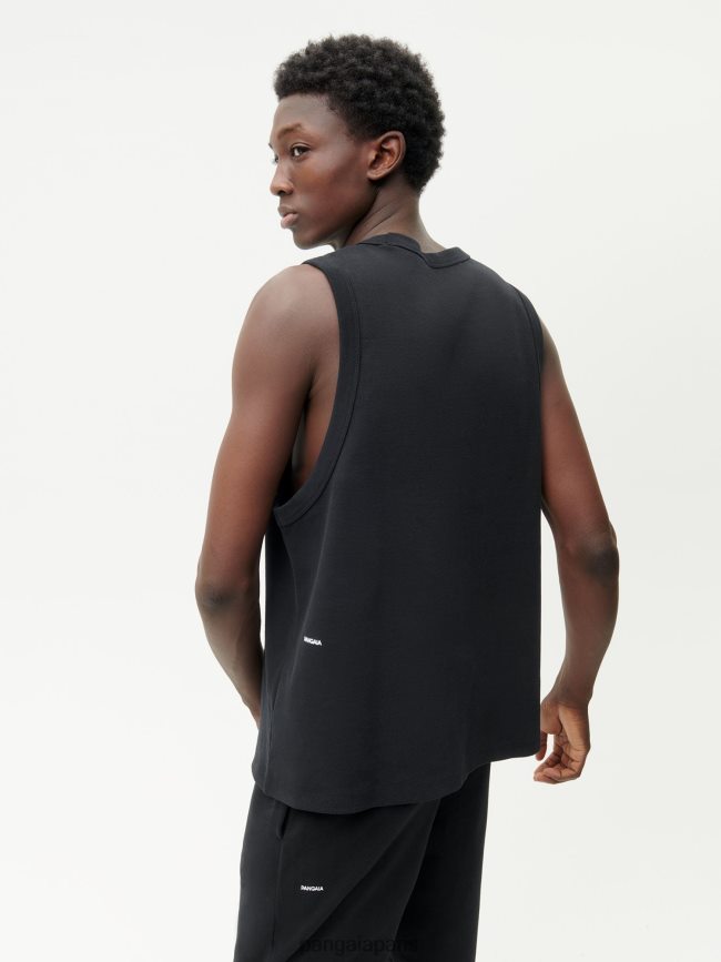 noir Pangaia vêtements Hommes DH84F0512 débardeur en coton recyclé