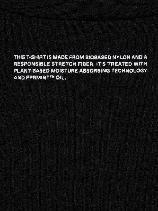 noir Pangaia vêtements Hommes DH84F0515 t-shirt motion x