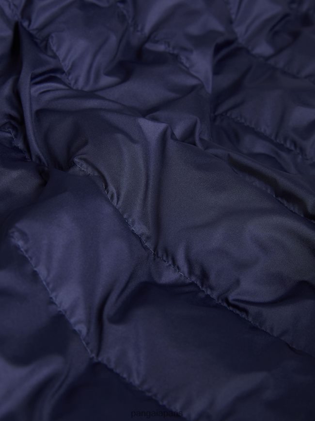 bleu marine Pangaia vêtements Hommes DH84F0536 doudoune légère flwrdwn