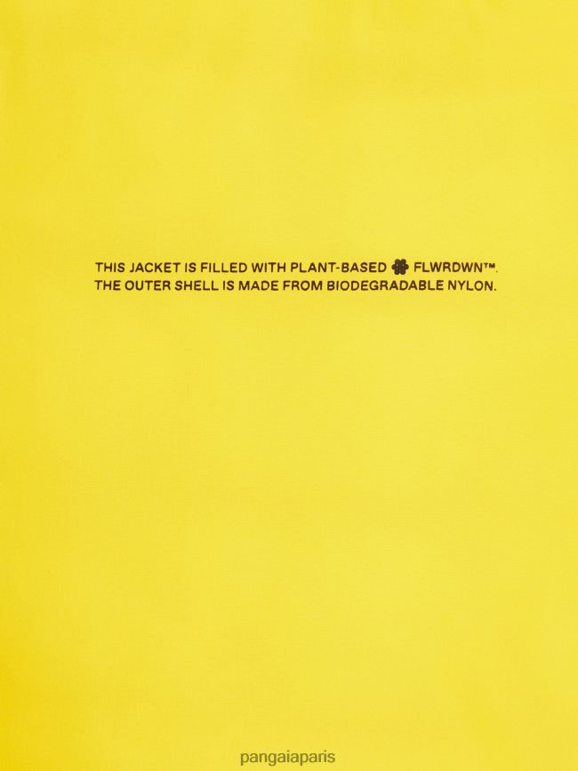 jaune safran Pangaia vêtements Hommes DH84F0535 gilet matelassé flwrdwn lite