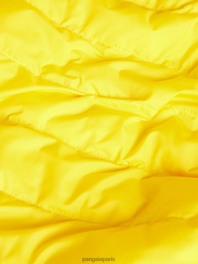 jaune safran Pangaia vêtements Hommes DH84F0535 gilet matelassé flwrdwn lite