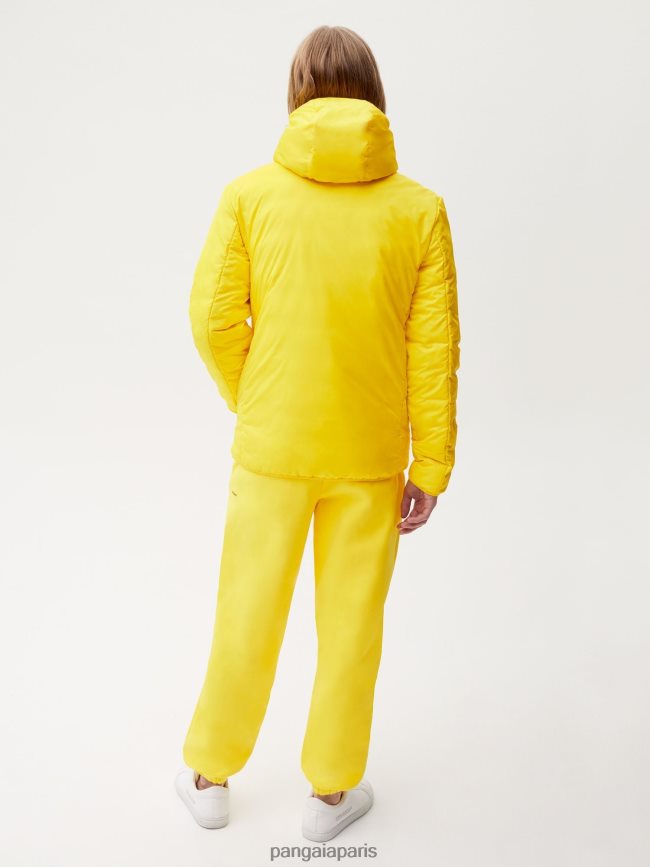 jaune safran Pangaia vêtements Hommes DH84F0537 doudoune légère flwrdwn