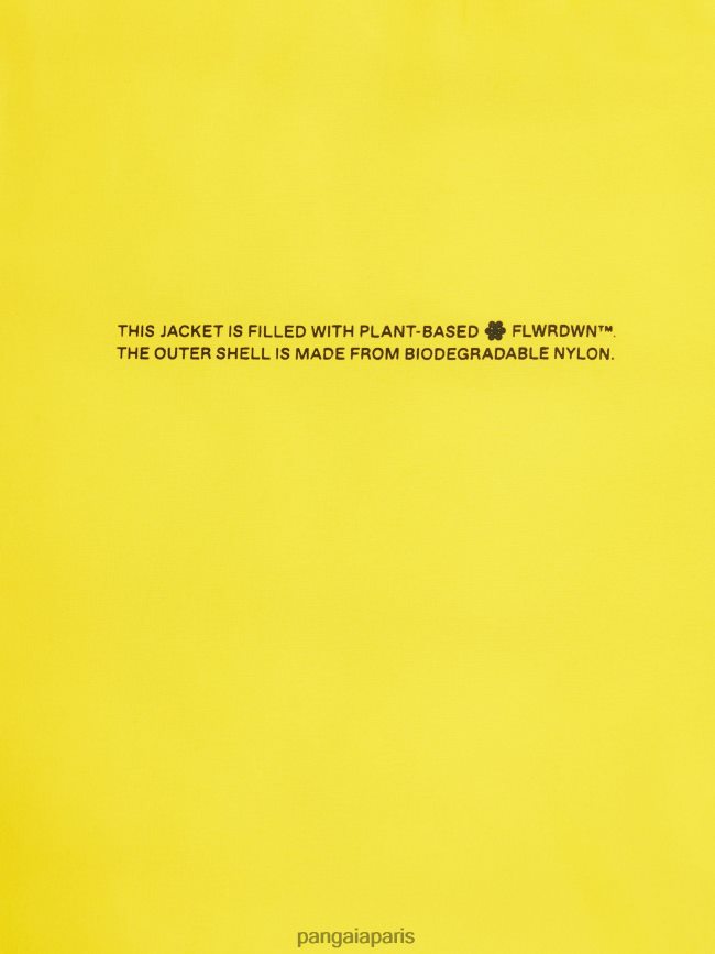 jaune safran Pangaia vêtements Hommes DH84F0537 doudoune légère flwrdwn