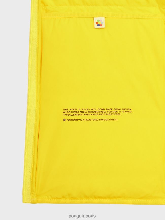 jaune safran Pangaia vêtements Hommes DH84F0537 doudoune légère flwrdwn