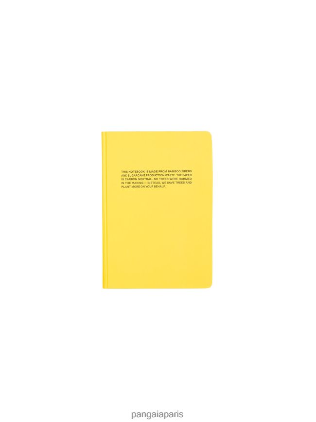jaune safran Pangaia accessoires unisexe DH84F0695 cahier sans arbre