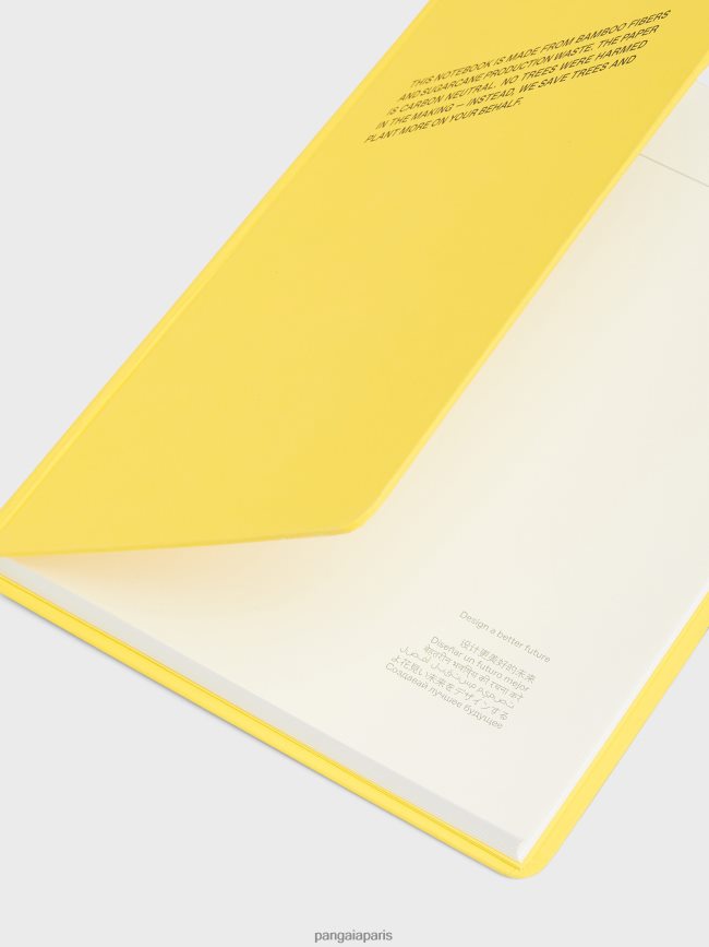 jaune safran Pangaia accessoires unisexe DH84F0695 cahier sans arbre