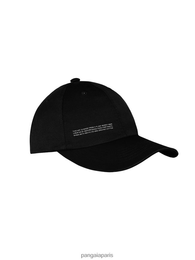 noir Pangaia accessoires unisexe DH84F0692 casquette de baseball en sergé de chanvre oléagineux