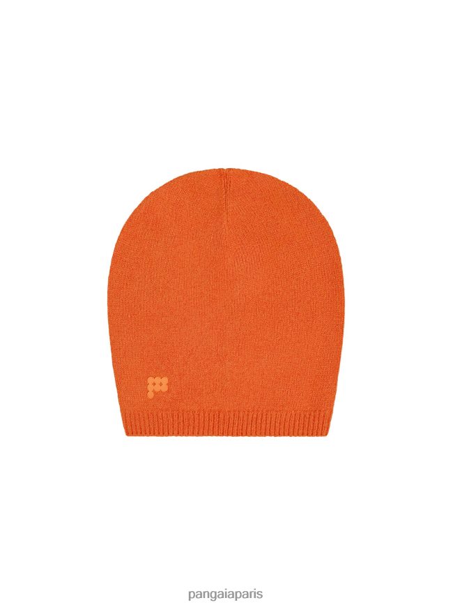 orange cannelle Pangaia accessoires unisexe DH84F0505 bonnet en cachemire recyclé
