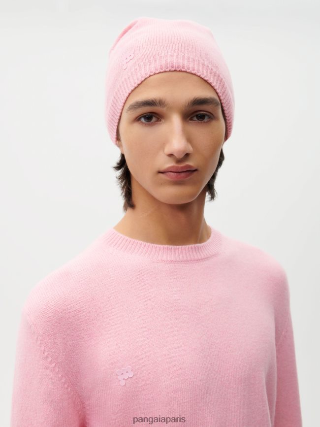 rose sakura Pangaia accessoires unisexe DH84F0503 bonnet en cachemire recyclé